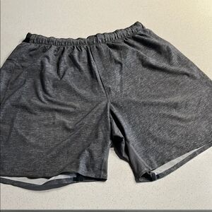 Lululemon Athletica Gray Athletic Shorts with Elastic Waistband Mens M